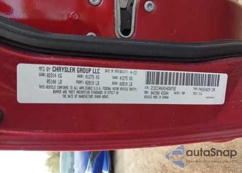 2013 Chrysler 300 Motown from USA, damaged, VIN 2C3CCAAGXDH658792